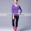 Fitness clothing tactel alphabets print yoga tops