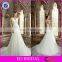 CE495 Sexy V-Neck Backless Appliqued Lace Fitted Mermaid White Tulle Beijing Wedding Dress