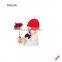 OEM Wholesale Winter Cheap Wool Knit Kid Hats PomPom Beanie For Children Kids