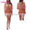 Pink Pleated Hem Beach Cover Up Set Party Wrap Cover Up Beach Dress