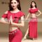 T-5125 Newest style indian modal sexy belly dance costumes with diamond belt chain