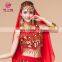 Indian cheap sexy gold coins belly dance costume top S-3001#