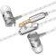 Braided wire Metal Super bass HIFI earphones for mobile phones