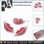 Fashion Hotfix Red Lip Crystal Rhinestone Iron On Patches For Clothing