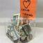 manufacture custom clear suggestion or money collection acrylic money box