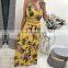 New Arrivals 2020 Summer&Spring Women Sleeveless Printed Dress Ladies Sexy Beach Lace Slip Dress
