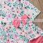 2019 New Arrival Infant Girl Clothes Outfits Girls Floral Bow Dress & Pink Pants 2PCS Kids Clothing Set