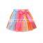 Little princess shirt and rainbow skirts 2pcs set letter printed 1-6T baby girl cotton summer outfit