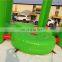 Commercial folding mobile inflatable bungee jump trampoline both for kids and adults