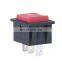 Black Red White Round 3 Rocker Switch On Off