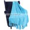 Super Soft Touch Blue Chenille Blanket Throw with Fringe for Home Bed Sofa Couch Chair