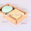 Custom logo and color solid wooden soap rack,wood bathroom soap rack