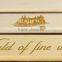 Custom finished hinged lid wooden wine box 6 bottles wine boxes with handle