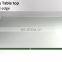 Factory price rectangle tempered glass dining  table top polished edge for factory price
