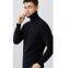 New Men's Pure Wool Sweaters High-Neck Thick Sweaters Solid Color Long-Sleeved Knitted Jackets For Men