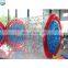 Transparent inflatable roller for swimming pool, inflatable clear water rolling tube for sale