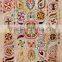 Hippie Uzbek Suzani Embriodery Tapestry Psychedelic Suzani Blanket Vintage Table Cover