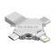 Hot-sale 4 in 1 Multi-function OTG USB Flash Drive 3.0 for Type-C /Lightning/ Micro USB/ computer with customized logo
