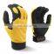 Washable custom impact gloves yellow color cheap work gloves