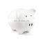 mini plain cartoon custom design funny pink pig shaped ceramic coin collecting saving piggy bank money box for kids children