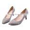 Rhinestone high heel shoes woman suede pointed stiletto dress shoes