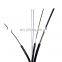 Factory customized 2 4 6 8 Core Indoor Outdoor Fiber Optic 657A Drop FTTH Cable With Steel Wire lszh sheath