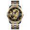 Skmei 9193 Dragon Gold Watch Stainless Steel Waterproof Quartz Watch Price Watches Men Wrist