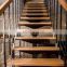 Factory Price Customized Iron Cast Spiral Staircase Used Stairs Wooden Tread
