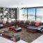 Modular Furniture Modern 5 6 7 Seater Lounge Sectional Sofa with LED Coffee Table and TV Stand