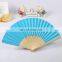 Wholesale Custom Color Bamboo Paper Folding Han Fans/ Vietnam Good Quality Paper Hand Fans Made of Bamboo Craft