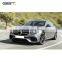 GBT drop shipping car accessories mercedes e class body kit benz w213 mercedes e63 amg style facelift for e class bodykit