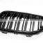 Abs Car Bumpers Front grill single or double Line 3 color gloss matt carbon fiber frame  for BMW 2 series F20 F22 F23 2014-2018
