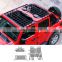 Auto Exterior Accessories Black Rear Seat Protector Cover Car Trunk Isolation Cargo Mesh Nets for Wrangler JK JL 4 Door