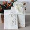 Elegant White Paper Flower Theme with Handbag Blank Wedding Invitation Cards
