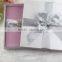 Customized Luxury Foil Card Ribbon Silk Wedding Invitation Box                        
                                                Quality Choice
