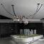 Black Home Room Hotel Glass Decoration Modern Chandelier Lighting Led Pendant Lamp