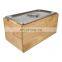 Kitchen Compost Bin Smell Proof Rust Proof Stainless Steel Insert Countertop Compost Bin  Acacia Wood Box With Lid