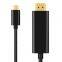 24k Gold-plated Factory OEM Type-c to HDMI Cable Black for Multimedia HD1064