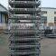 Galvanized stacking wire foldable mesh container
