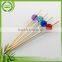 Low price good quality cocktail bamboo green tape skewer sticks