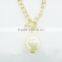 FASHION BIG PEARL PENDANT NECKLACE TOGGLE CLOSURE