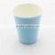 Disposable Solid Blue Drinking Paper Cups for Wedding Usage