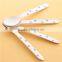 Disposable wooden spoons with colorful dots Eco-friendly wooden tableware for party