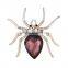 Upscale Jewelry Zircon Diamond Brooch Alloy Spider Personalized Jewelry Wholesale Clothing