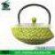 oem custom antique enamel cast iron teapot with different design