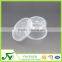 Customized disposable 450ml plastic fast food storage box with lid