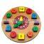 Promotional Wooden Toys Child Educational Clock Game Toy Shape Clock Wooden Toys