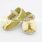 New style Glitter Baby Shoes Flash Gold and sliver Bow Soft Bottom Sneaker Anti-slip Soft Sole Toddler WH-1740