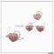 hot sale heart shaped plating rose gold jewelry set/bride jewelry set