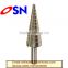 Bright finished High Quality HSS Step Drill for Metal Drilling Use